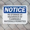 Signmission No Storage Of Hazardous Or Flammable Materials OSHA Notice Sign, Plastic, 14in W x 10in L, 2PK OS-2PACK-NS-P-1014-L-14861 - alternate 5